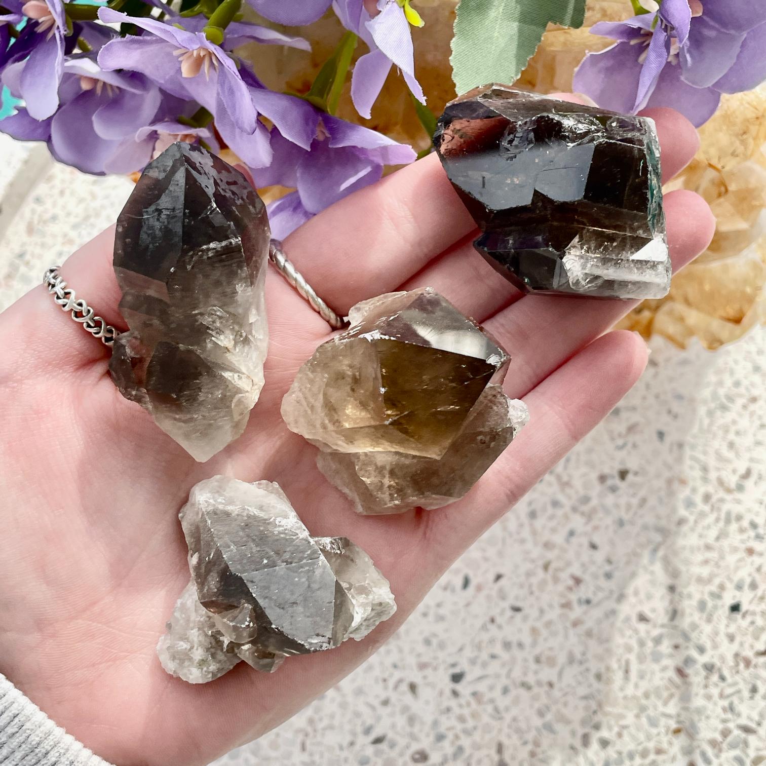 Smoky Quartz Mini Cluster Q1/A 1pc Smoky Quartz Mini Cluster Q1/A 1pc
